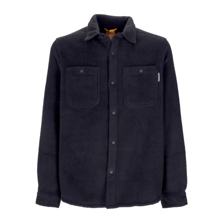 Czarna Bluza Overshirt Koszula z Długim Rękawem Timberland