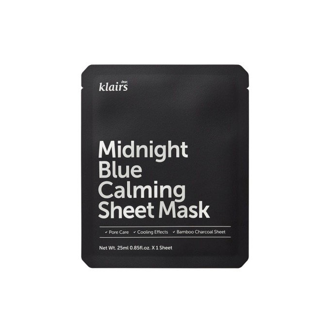 Klairs Midnight Blue Calming Sheet Mask łagodząca maska w płachcie 25ml