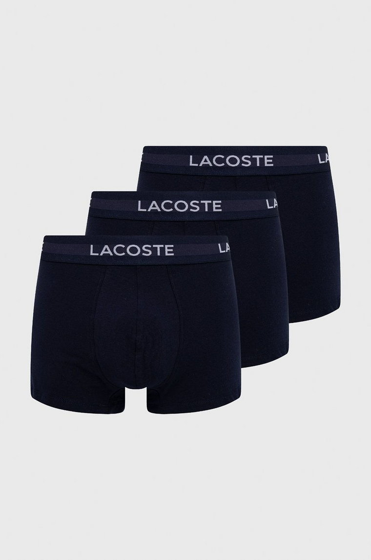 Lacoste bokserki 3-pack męskie kolor granatowy