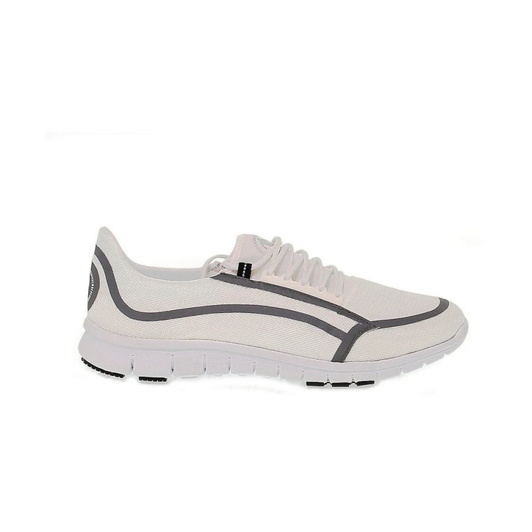 Białe Sneakersy z Lycry, Model: Dynamic Bikkembergs