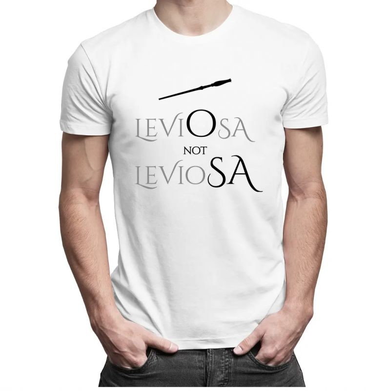 LeviOsa not LevioSA - męska koszulka z nadrukiem