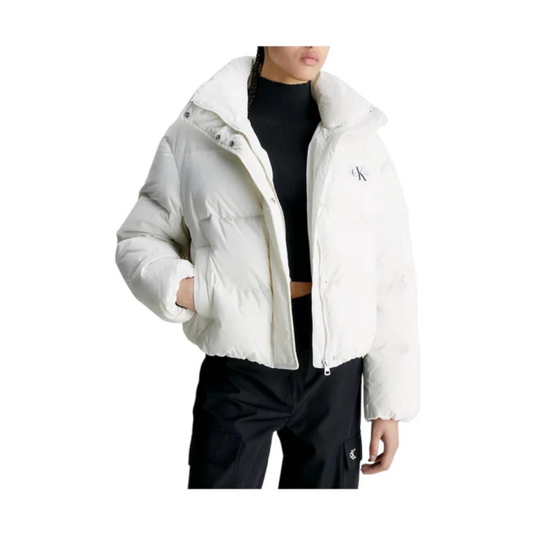Krótka puchowa kurtka z odpowiedzialnym wypełnieniem Calvin Klein