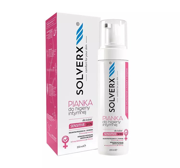 SOLVERX SENSITIVE SKIN PIANKA DO HIGIENY INTYMNEJ 200ML