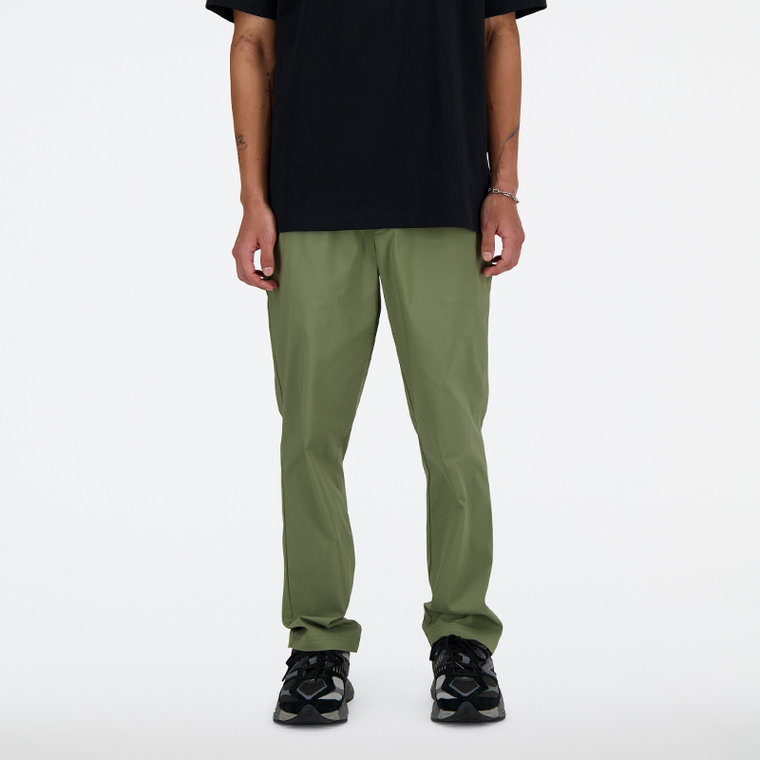 Spodnie męskie New Balance MP41575DEK  zielone