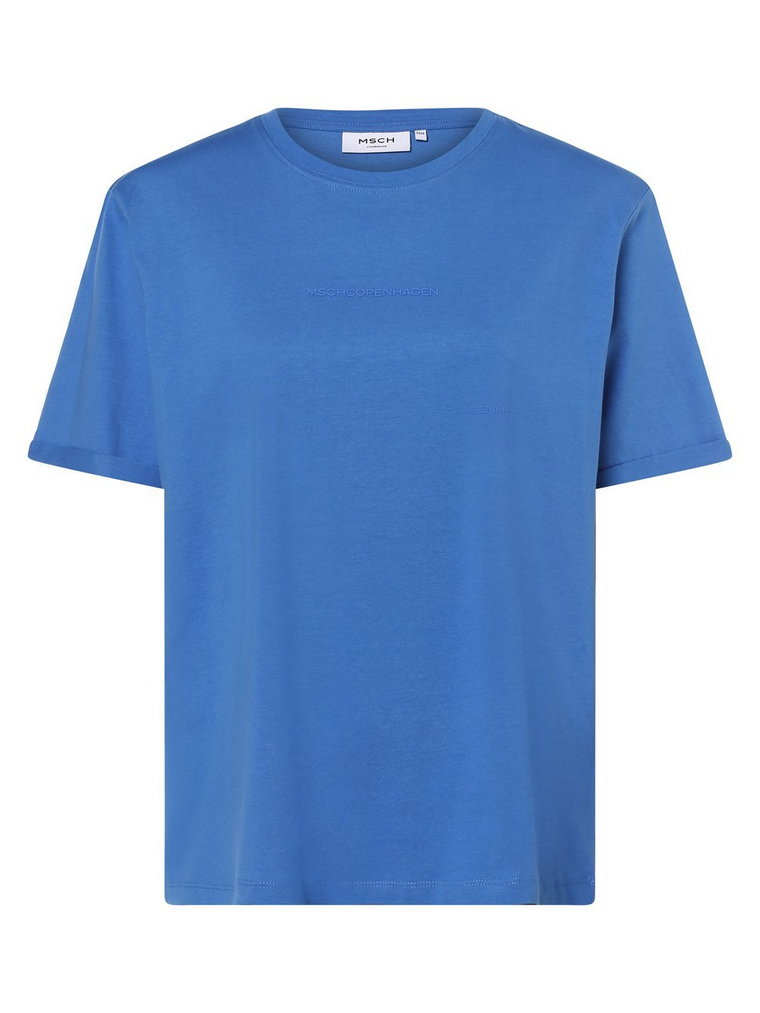 Moss Copenhagen - T-shirt damski  MSCHTerina, niebieski