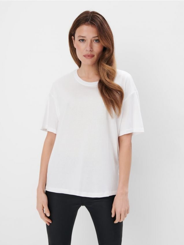 Mohito - T-shirt z modalem - biały