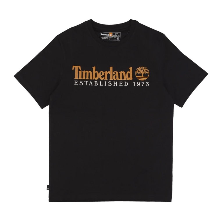Vintage 1973 Tee Czarny Streetwear Timberland