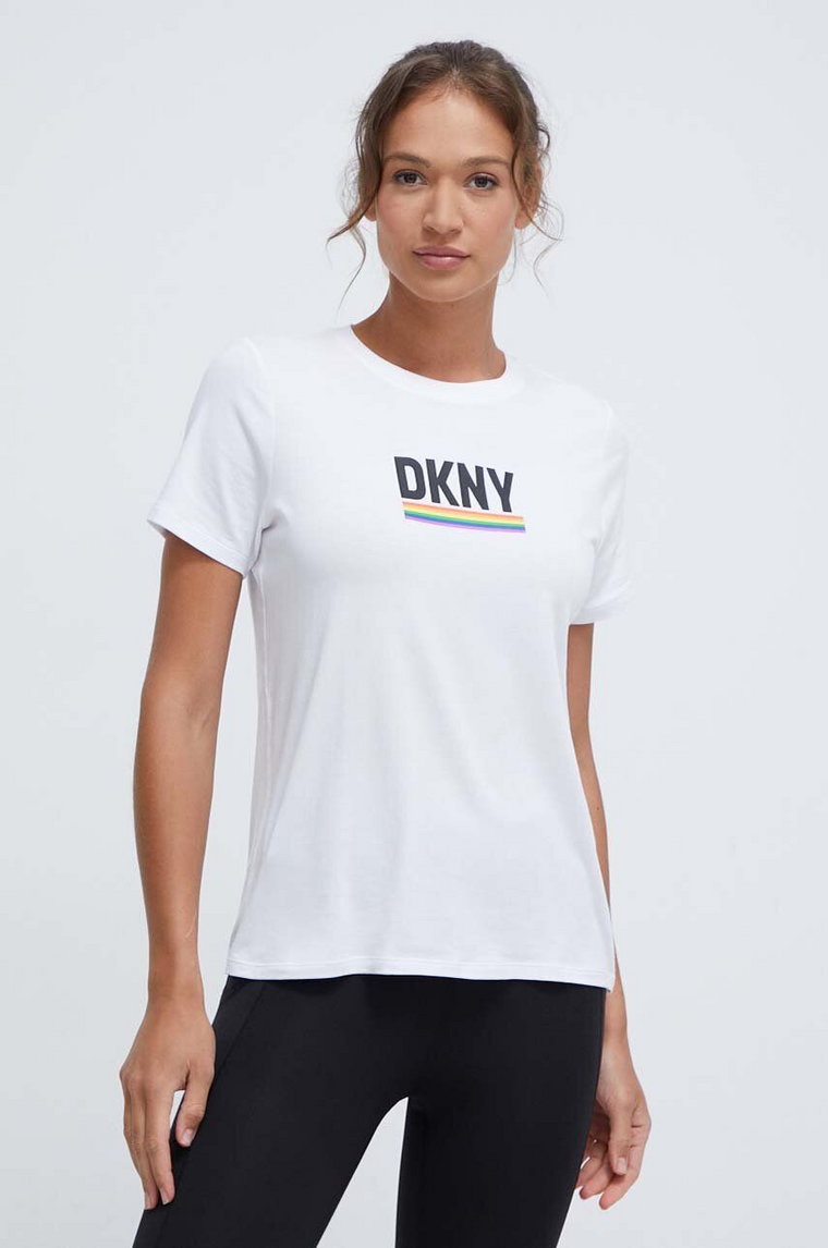 Dkny t-shirt damski kolor biały DP3T9659