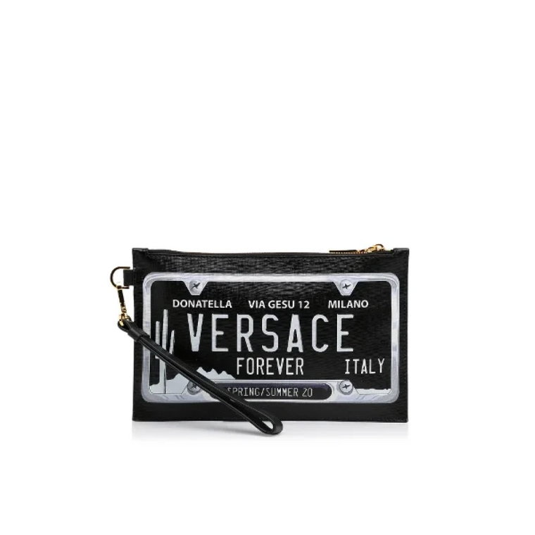 Pre-owned Leather clutches Versace Pre-owned