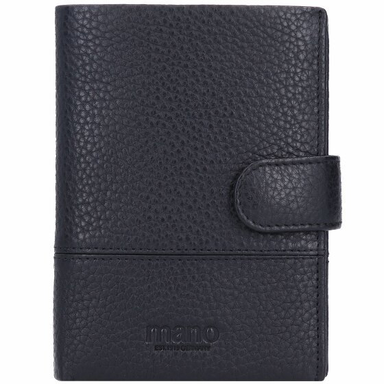 mano Don Tommas Leather Wallet 9 cm schwarz