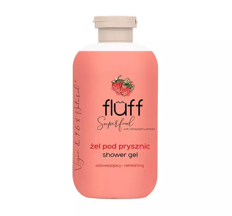 FLUFF SUPERFOOD ODŚWIEŻAJĄCY ŻEL POD PRYSZNIC TRUSKAWKA 500ML