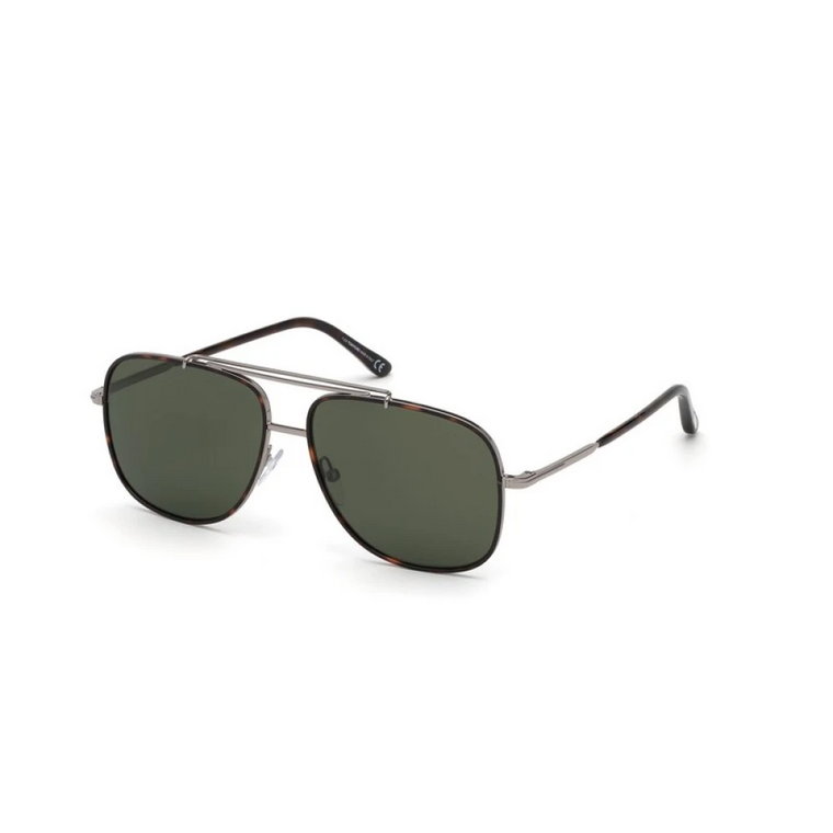 Srebrna oprawka Okulary przeciwsłoneczne Tom Ford