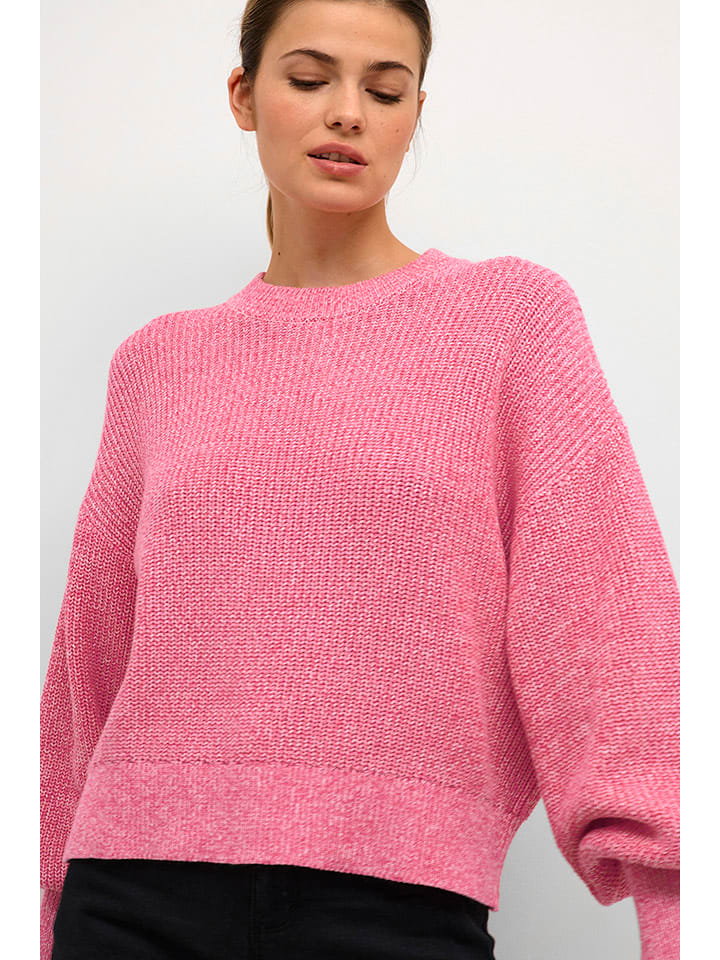 Kaffe Sweter w kolorze różowym