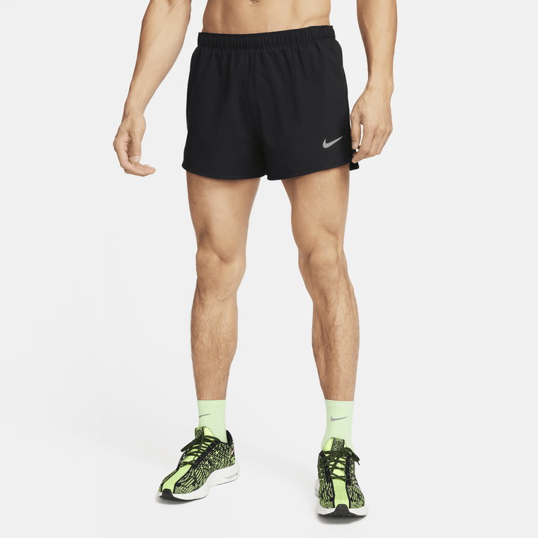 Męskie spodenki do biegania z wszytą bielizną Dri-FIT Nike Fast 8 cm - Zieleń