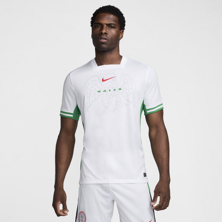 Męska koszulka piłkarska Nike Dri-FIT Nigeria Stadium 2024 (wersja domowa)  replika - Biel