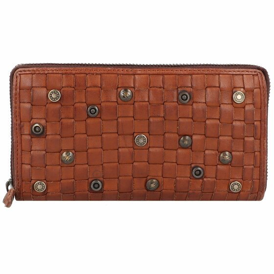 Harbour 2nd Soft Weaving Penelope Wallet Leather 18 cm charming cognac