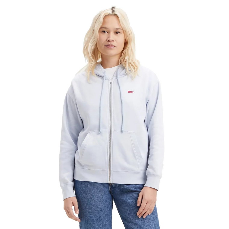 Levi's Standard Zip Hoodie A07770006, Damskie, Niebieskie, bluzy, bawełna, rozmiar: M