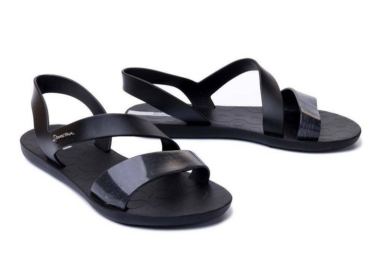 IPANEMA 82429 VIBE SANDAL FEM 25453 black/splash clear, sandały damskie