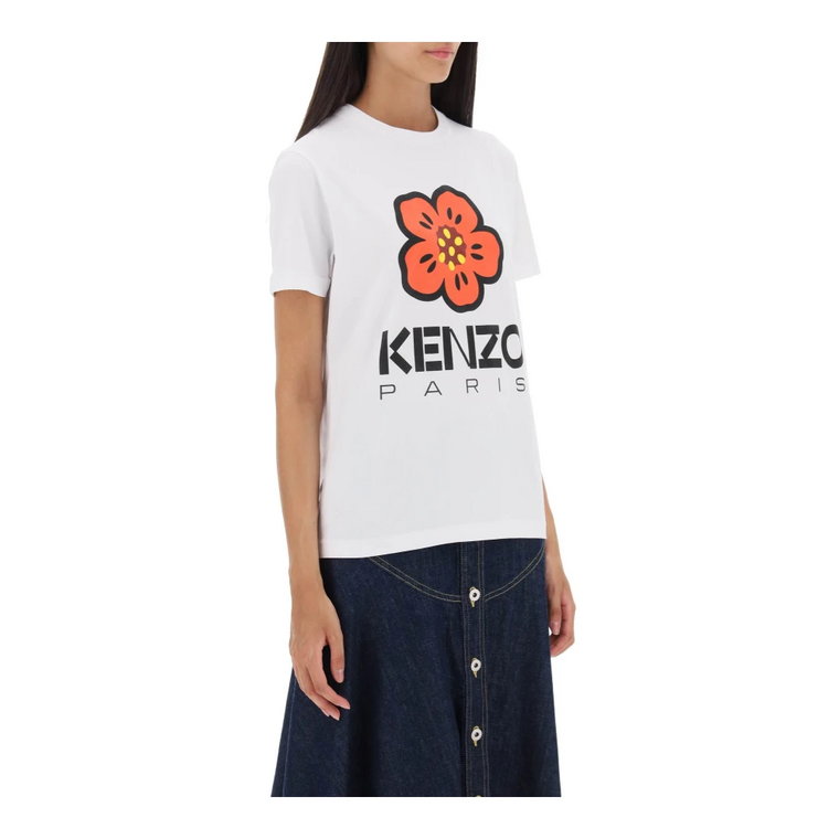 T-shirt z kwiatowym nadrukiem Kenzo