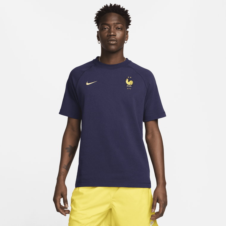 Koszulka piłkarska z krótkim rękawem Nike FFF Travel - Niebieski