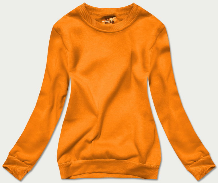 Bluza dresowa damska ze ściągaczami jasny pomarańczowy (w01-69)