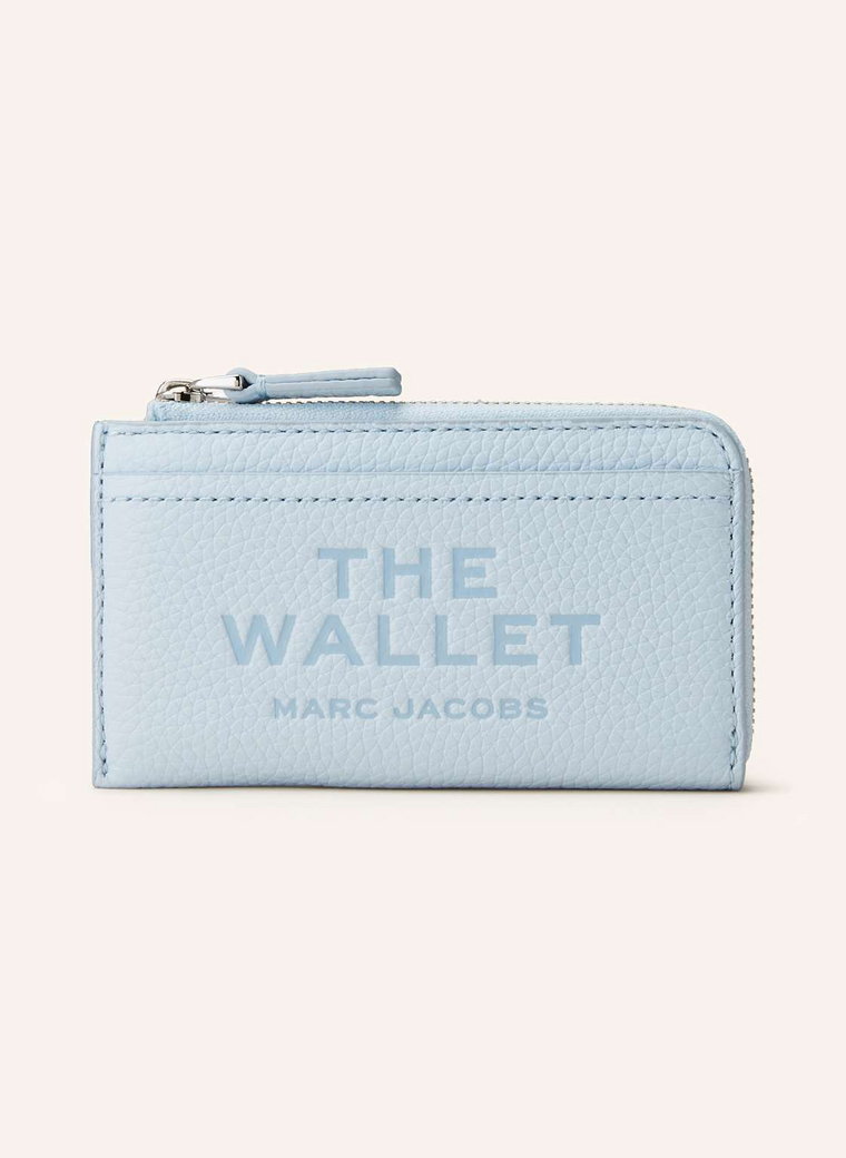 Marc Jacobs Portfel The Leather Top Zip Multi Wallet blau