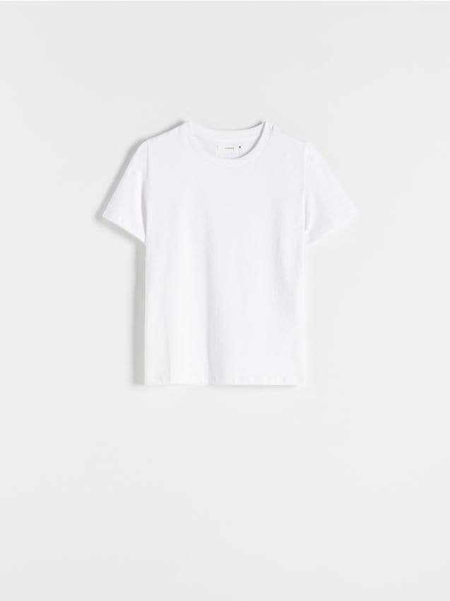 Reserved - T-shirt slim fit - biały
