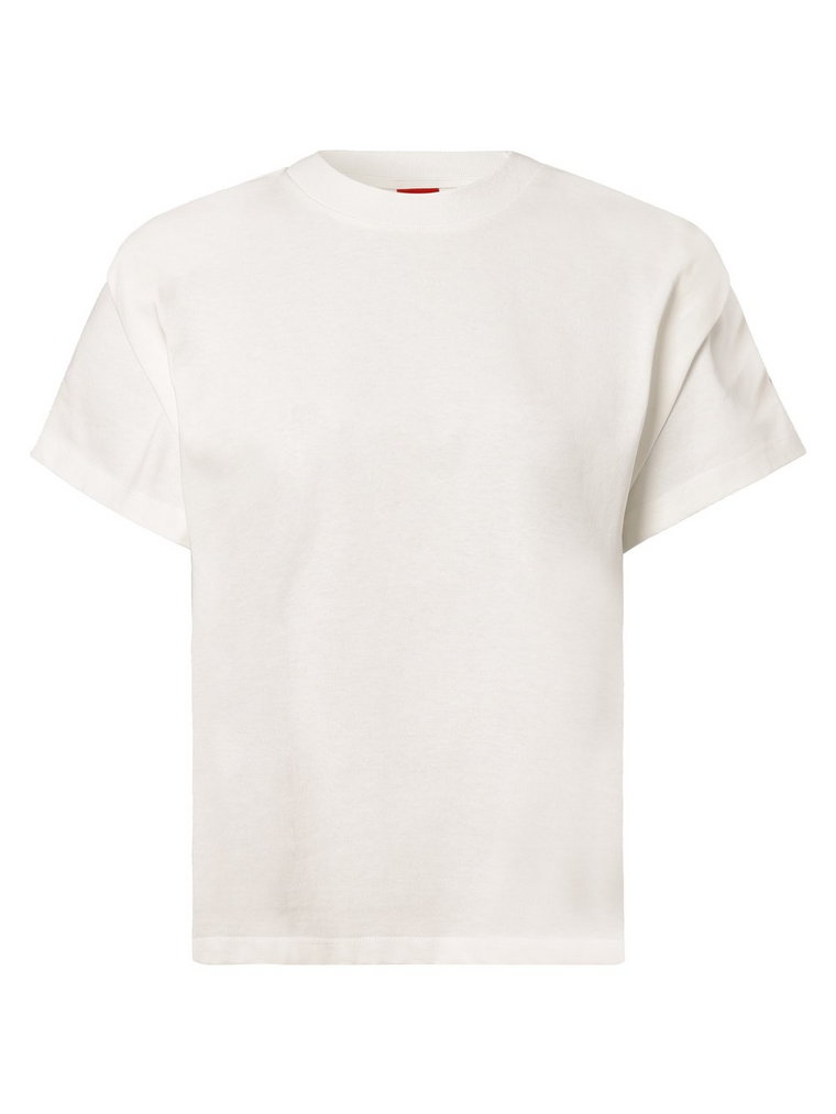 HUGO - T-shirt damski  Darinna, biały