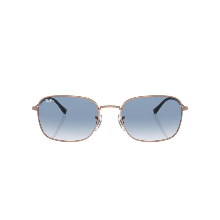 RB 3706 Okulary przeciwsłoneczne - Różowe złoto/Niebieskie soczewki Ray-Ban