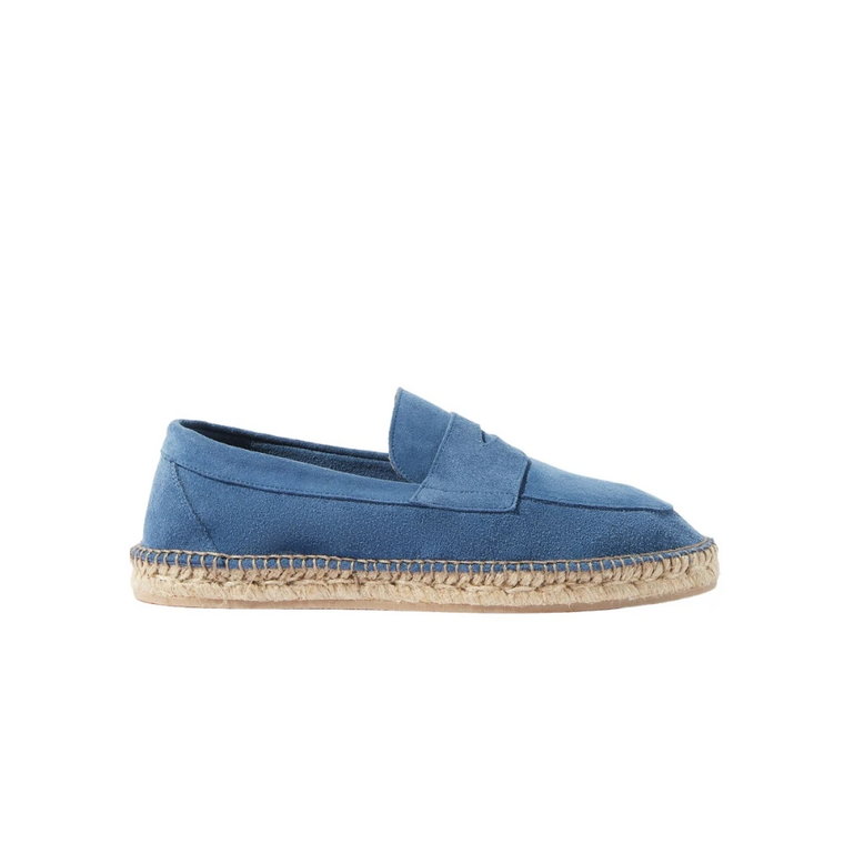 Espadryle ze Stalowym Zamszem Scarosso