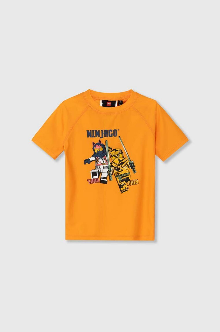 Lego t-shirt kąpielowy dziecięcy kolor pomarańczowy