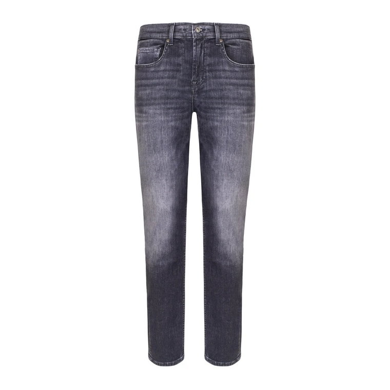 Czarne Jeansy, Model Jsmxc340Ap 7 For All Mankind