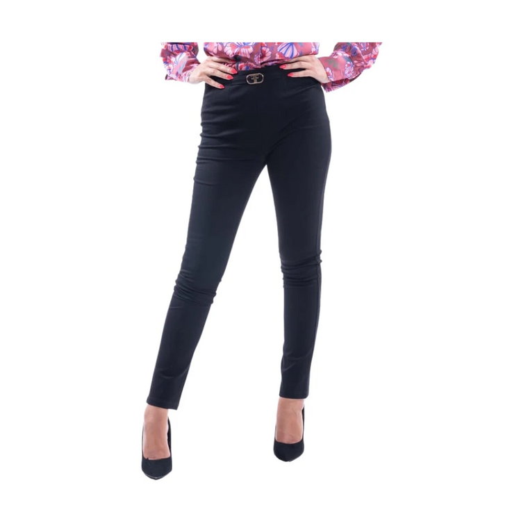 Legginsy Fracomina Skinny z wysoką talią - Fr23Wv7004W69701 Fracomina