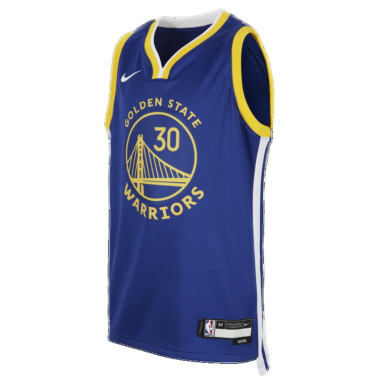 Koszulka dla dużych dzieci Nike NBA Swingman Golden State Warriors 2023/24 Icon Edition - Niebieski