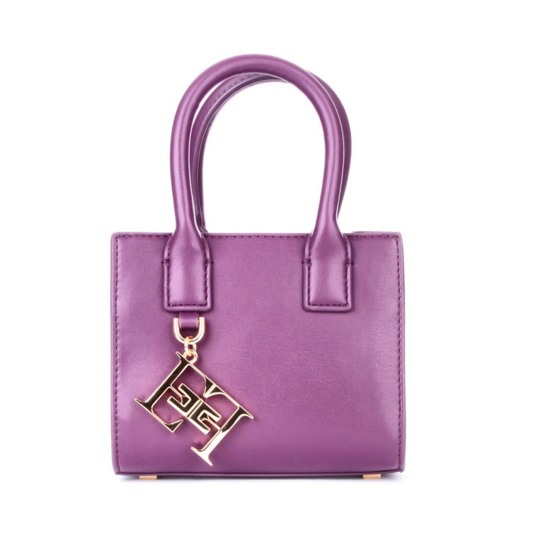 Plum Torebka Damska z Przodem Logo Elisabetta Franchi