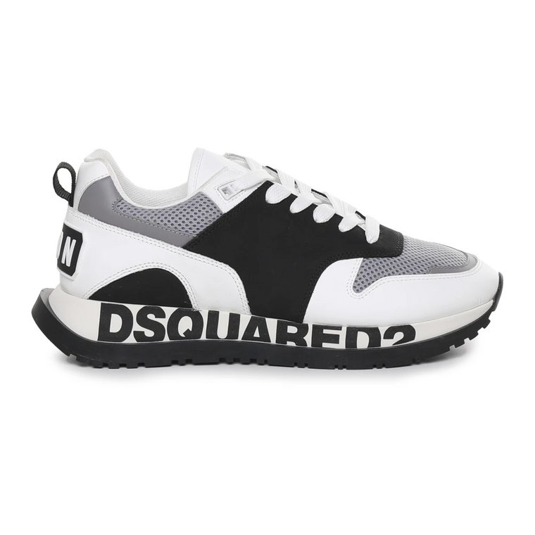 Sneakersy z nylonu i skóry Dsquared2