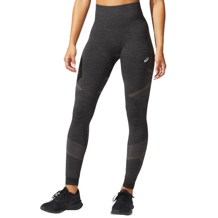 Asics Seamless Tight 2012B913-001, Damskie, Czarne, leginsy, poliester, rozmiar: L