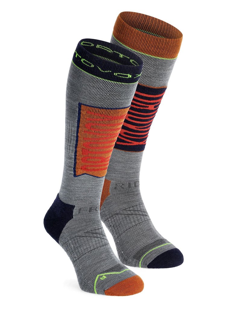 Skarpety na narty Ortovox Free Ride Long Socks - clay orange