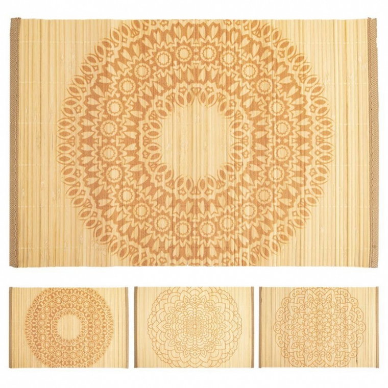 Mata kuchenna zwijana na stół bambusowa podkładka pod talerz talerze sztućce mandala 30x45 cm kod: O-710777