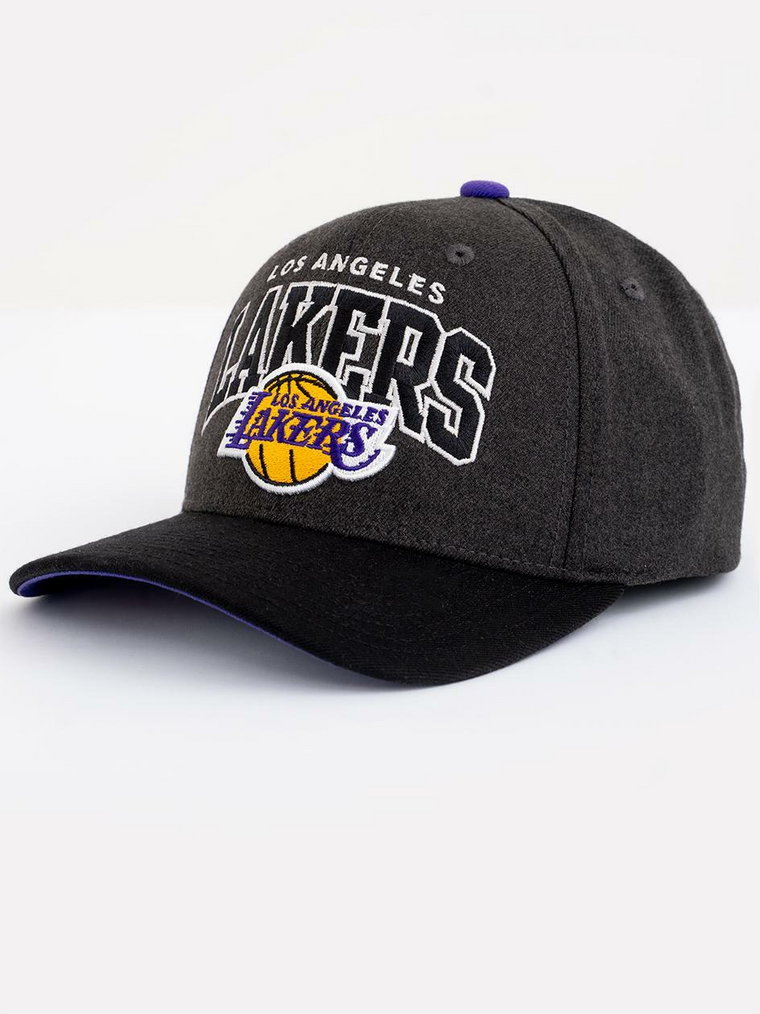 Czapka Snapback Mitchell & Ness Los Angeles Lakers NBA G2 Arch Classic Szara / Czarna