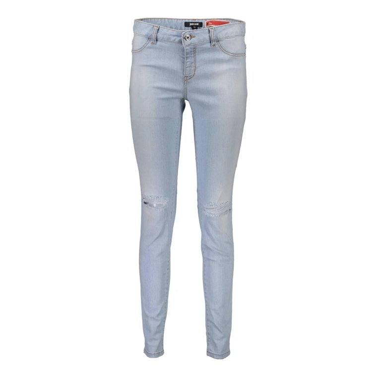 Faded Worn Cotton Jeans Just Cavalli