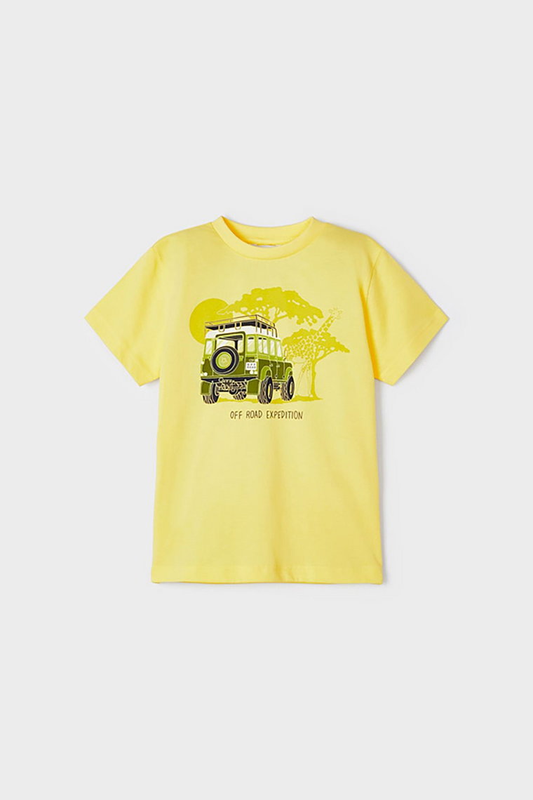 T-shirt dla chłopca Mayoral - żółty