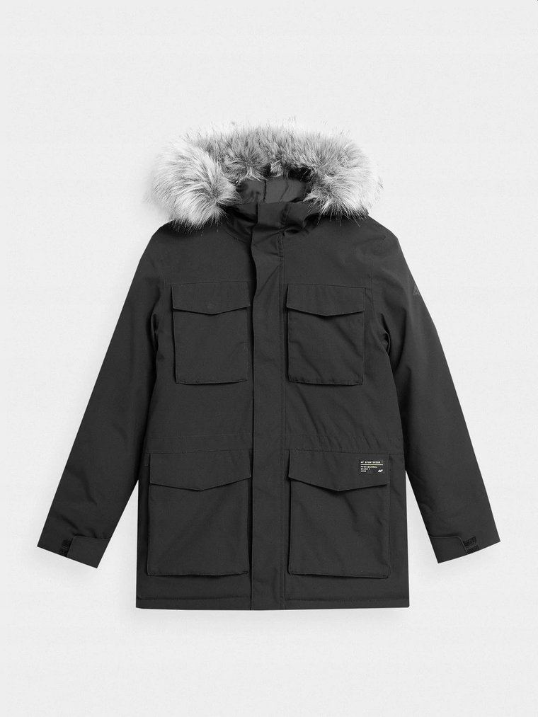 Parka Miejska Membrana 5000 4F JKUM001 Czarny 140