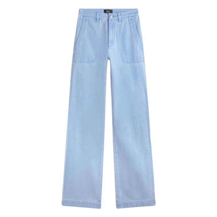 Klasyczne Straight Cut High Waist Jeans A.p.c.