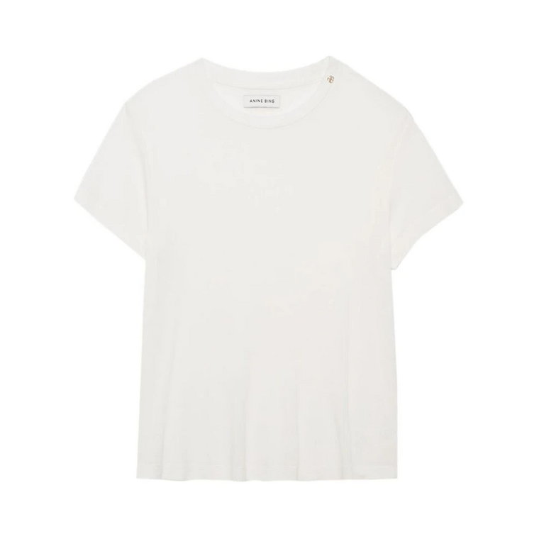 Off-White Modal/Cashmere Blend T-Shirt Anine Bing