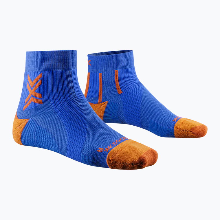 Skarpety do biegania męskie X-Socks Run Perform Ankle twyce blue/orange