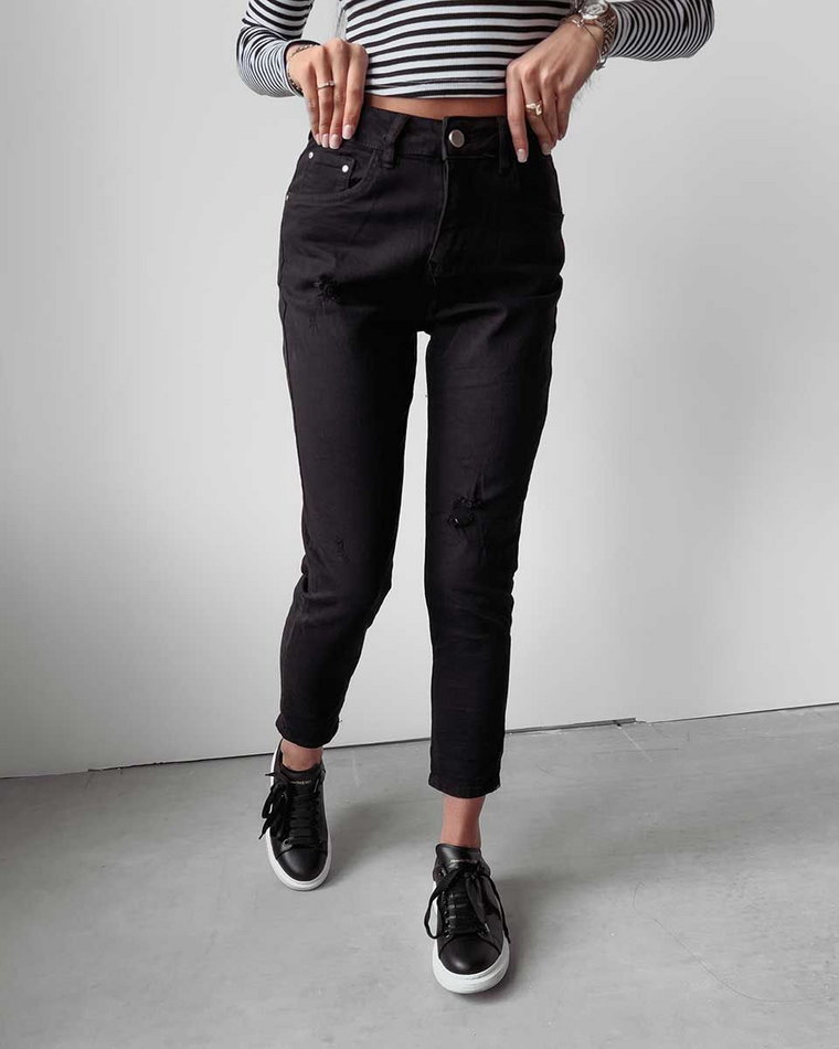 Spodnie jeansowe damskie OLAVOGA CAMI 249 czarny L