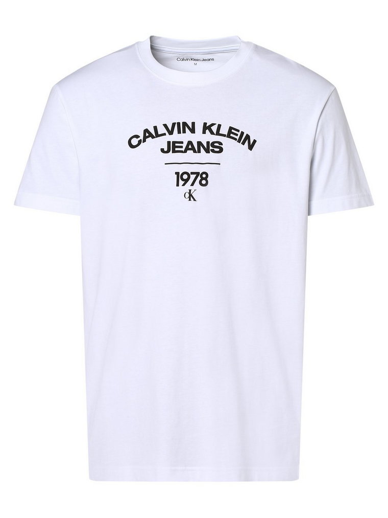 Calvin Klein Jeans - T-shirt męski, biały