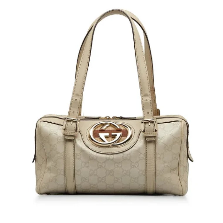 Pre-owned Leather handbags Gucci Vintage