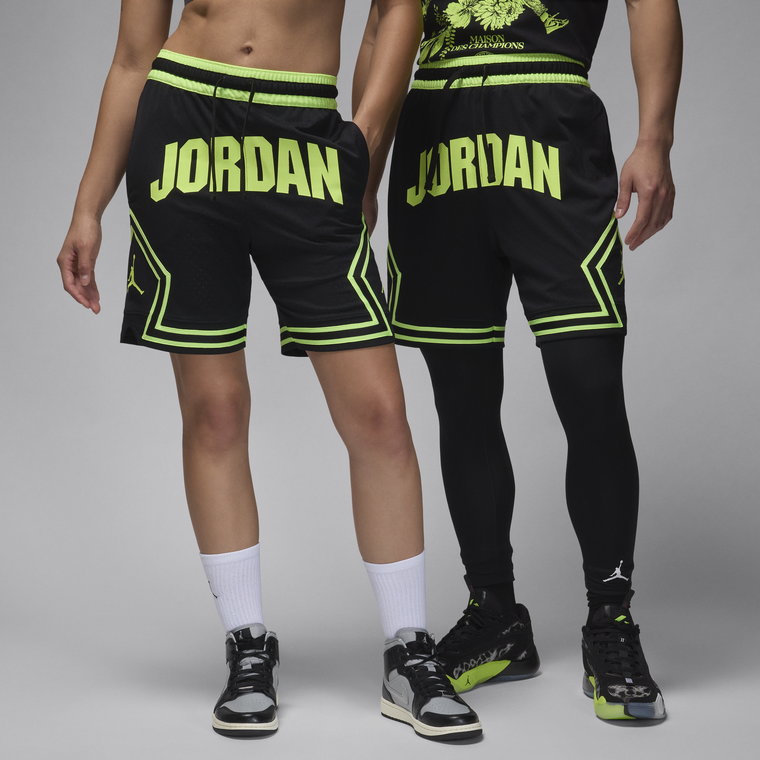 Męskie spodenki z motywem rombu Dri-FIT Jordan Sport - Czerń